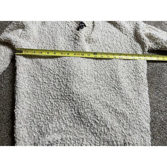 Lulu's Women's Cream Cropped Cross Back Sweater Top Size Small - Picture 6 of 7